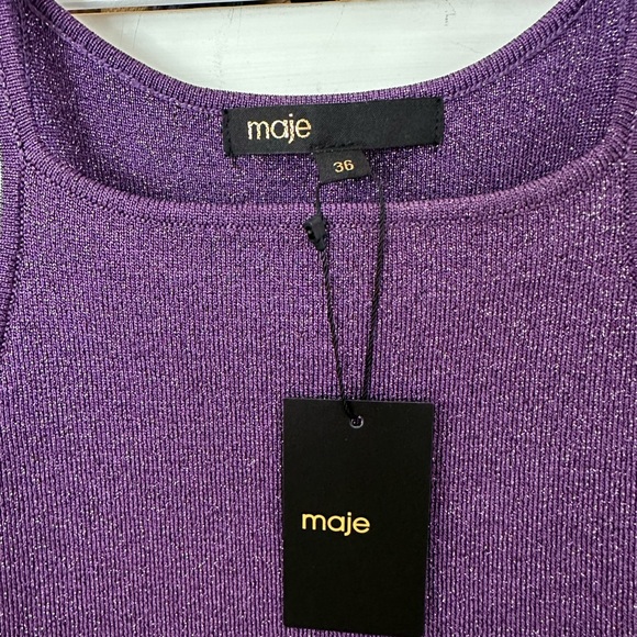 Maje purple halter dress - Picture 3 of 3